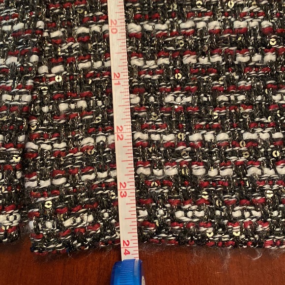 Calvin Klein Woven Wool With Sequins Pencil  Skirt - Picture 10 of 10